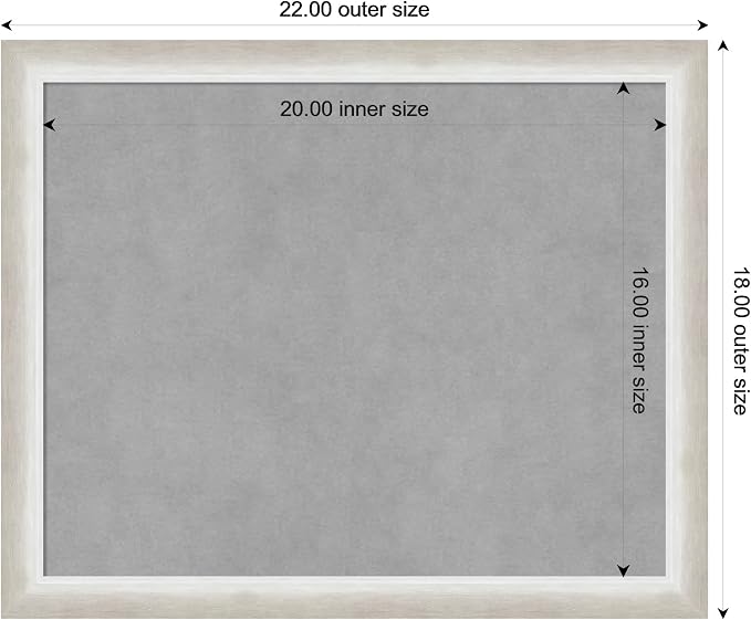 Amanti Art Silver Framed Magnetic Board 18x22 Small Vision Board - Image 4
