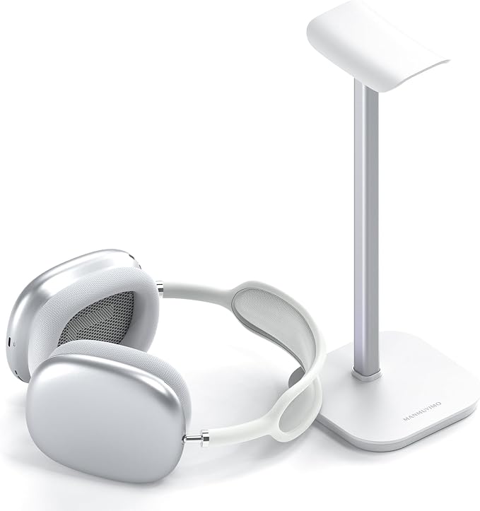 Headphone Stand, Desktop Headset Holder Heavy Base Desk Earphone Stand Aluminum by MANMUVIMO