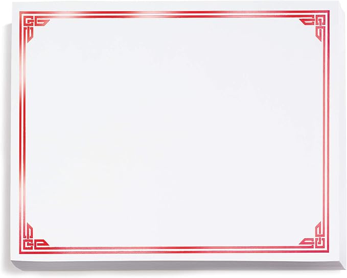 PaperDirect Red on White Classic Specialty Certificates, 8½ x11, Foil Accents by PaperDirect
