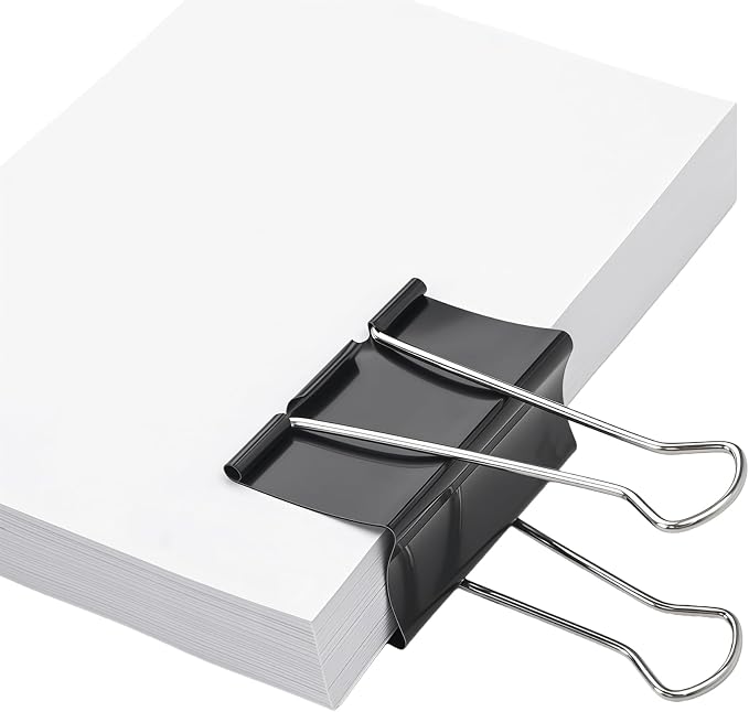 Jumbo Binder Clips 6 Pack, 3 Inch Extra Large Binder Clips Heavy Duty, Big - Image 5