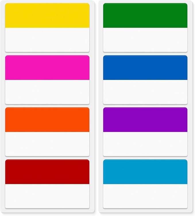 Mr. Pen- Sticky Index Tabs, 240 Pcs, Vibrant Sticky Tabs for Notebooks, Page Markers, Page Tabs for Binders, Page Tabs Sticky Tabs for Books, Notebook Tabs, Book Sticky Tabs for Notebooks-DeskLoop Office