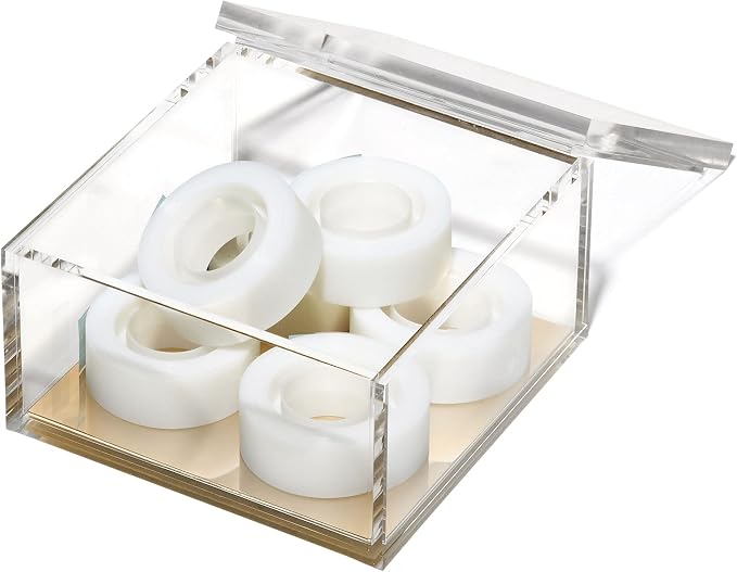 OfficeGoods Acrylic Desk Organizer w/Gold Base – Functional & Elegant Odds & by OfficeGoods