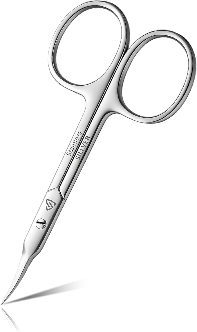 SILLVER Cuticle Scissors Curved Blade by SILLVER