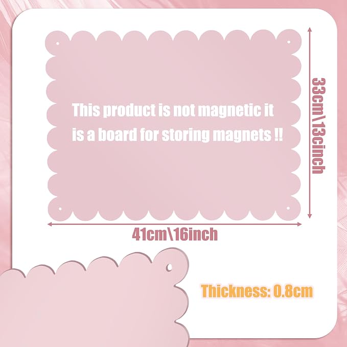 Gueevin 3pack Magnetic Board for Wall 16.1" x 13" Magnet Bulletin Board to - Image 3