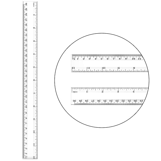 Chuangdi 20 Pieces 12 Inch Rulers Bulk Plastic Colorful Rulers - Image 2