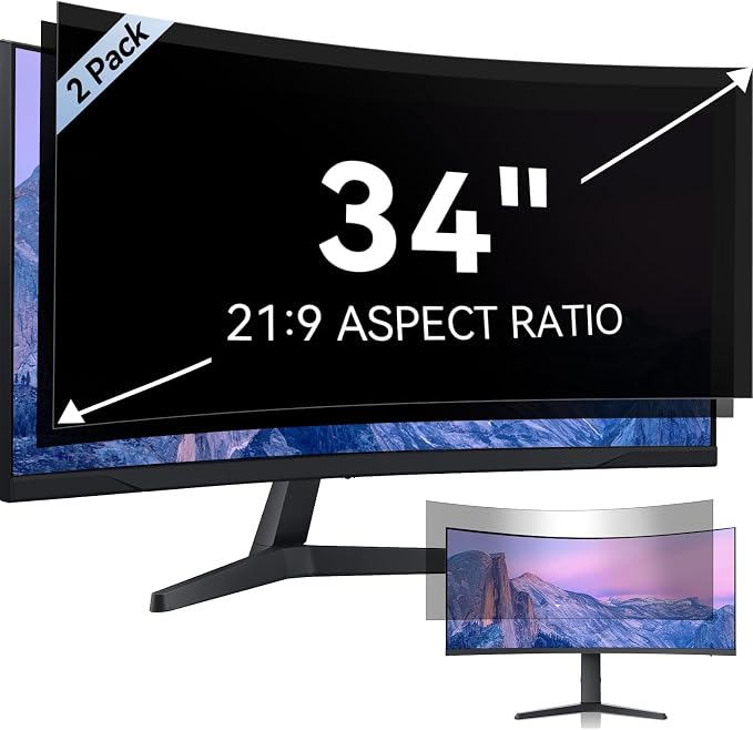 34 Inch Computer Privacy Screen by Mamol