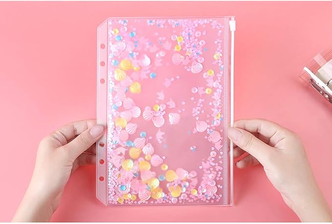 3 Pack A5 6 Holes Binder Pockets Plastic Binder Zipper Folders Waterproof 6 - Image 3