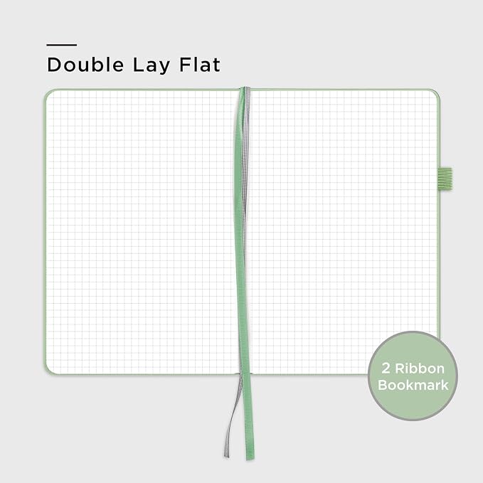 &And Per Se Graph Notebook, 5mm Grid, A5 Hardcover, 160 Pages 100gsm Thick Paper - Image 4