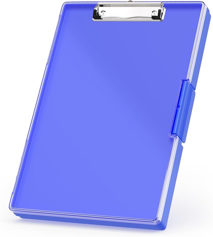 Rimilak Plastic Clipboard with Storage, Side Opening with 2 Compartment by Rimilak