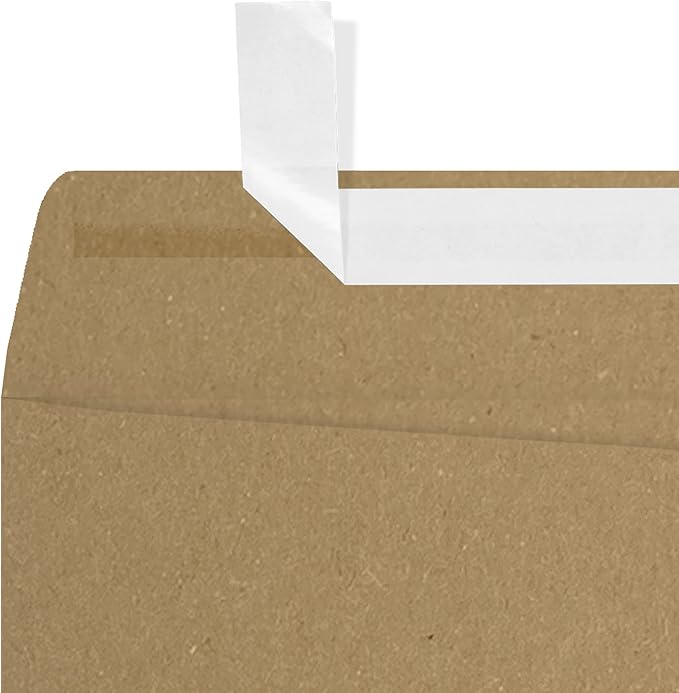 LUXPaper 9 x 12 Open End Envelopes | Peel & Press | Grocery Bag Brown | 70lb. - Image 4