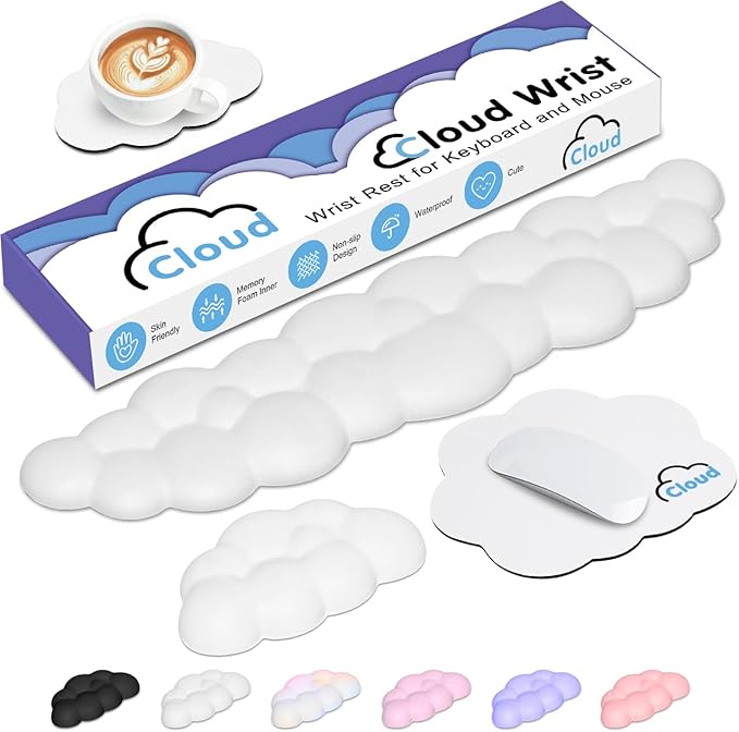 Cloud Wrist Rest Keyboard Palm Rest by YAMJUG