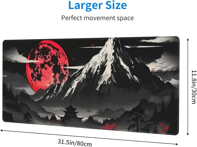 Extended Gaming Mouse Pad, Large Desk Mat XL Anime Mouse Pad Waterproof - Image 2