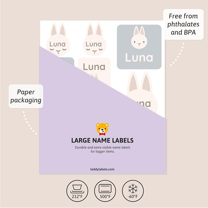 Large Name Labels for Kids - Image 3