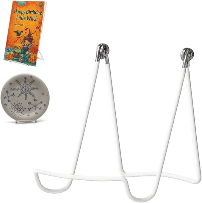 KINGDOM SOLUTIONS MADE IN USA 6-Pack Adjustable White Metal Easels by KINGDOMSOLUTIONS