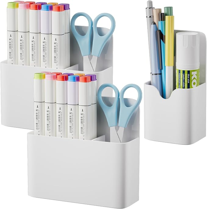 Marbrasse Magnetic Dry Erase Marker Holder, Pen and Eraser Holder by Marbrasse