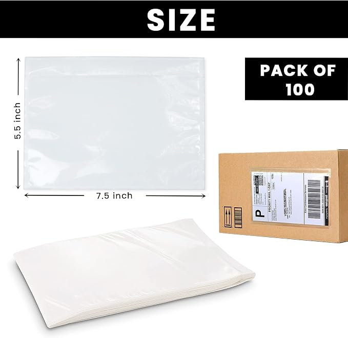 Shipping Label Sleeves 500Pcs, 7.5x5.5 Inches - Image 3