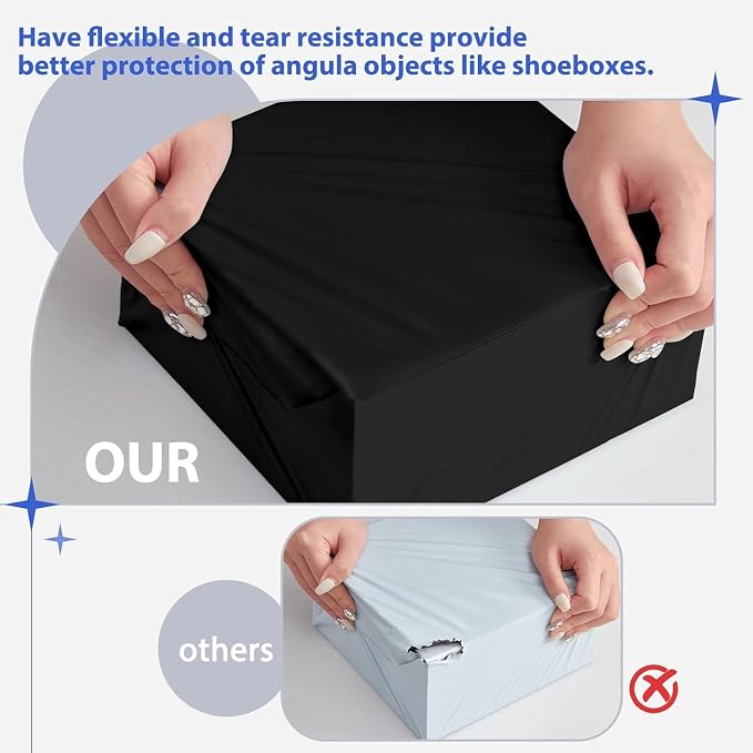 Fuxury 500 Pack 17.7x22" Black Large Poly Mailers Bulk, Waterproof Mailing - Image 5