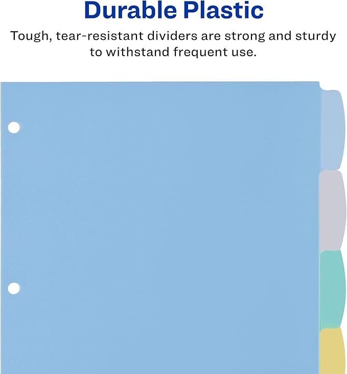 Avery Big Tab Write & Erase Durable Plastic Dividers - Image 5
