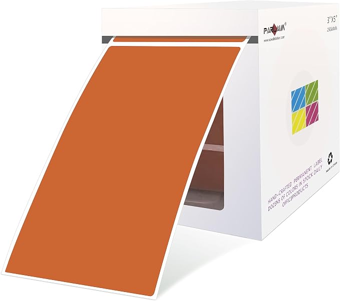 PARLAIM 5 X 3 inch Rectangle Inventory Labels Color Coding Stickers by PARLAIM