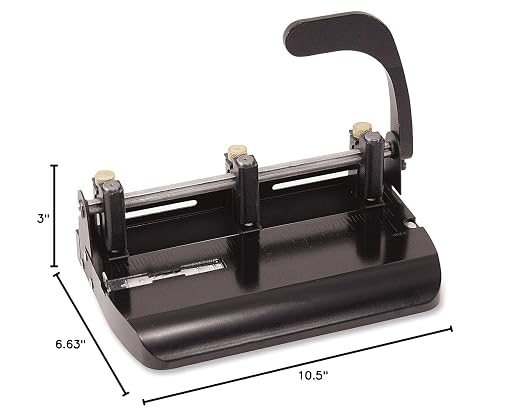 Officemate Adjustable 3-Hole Punch, Medium Duty, 32-Sheet Capacity, Adjustable - Image 10