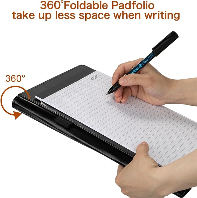 10 Pack Padfolio Portfolio Binder, Faux Leather Folder, Resume Interview Legal - Image 5