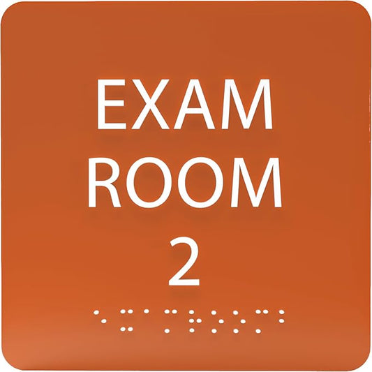 6" X6" Exam Room 2 Sign by ADACentralSigns