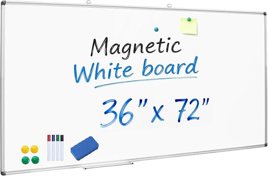 XIWODE Large 36x72 Inch Magnetic Dry Erase Whiteboard by XIWODE