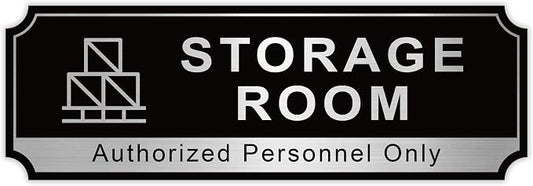 Storage Room Sign for Business Door, Self-Adhesive Durable Modern Storage Room by LUHIMO