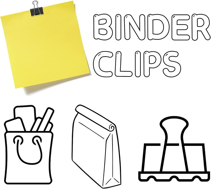 120 Pack Black Binder Clips 0.75 Inch, Small Paper Clamps, Office Clips - Image 7