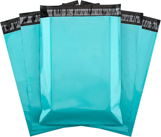 Metronic Poly Mailers 12x15.5 100 Pack Thick Self-Seal Shipping Bags, Teal | - Image 9