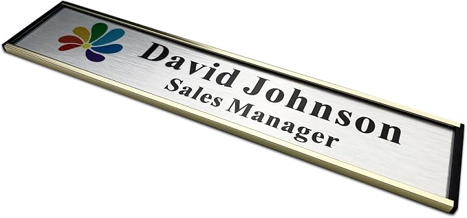 SINKAA Personalized Name Plate for Door or Wall, 2 * 10 inch Custom Office - Image 4