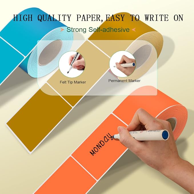 PARLAIM 5 X 3 inch Rectangle Inventory Labels Color Coding Stickers - Image 4