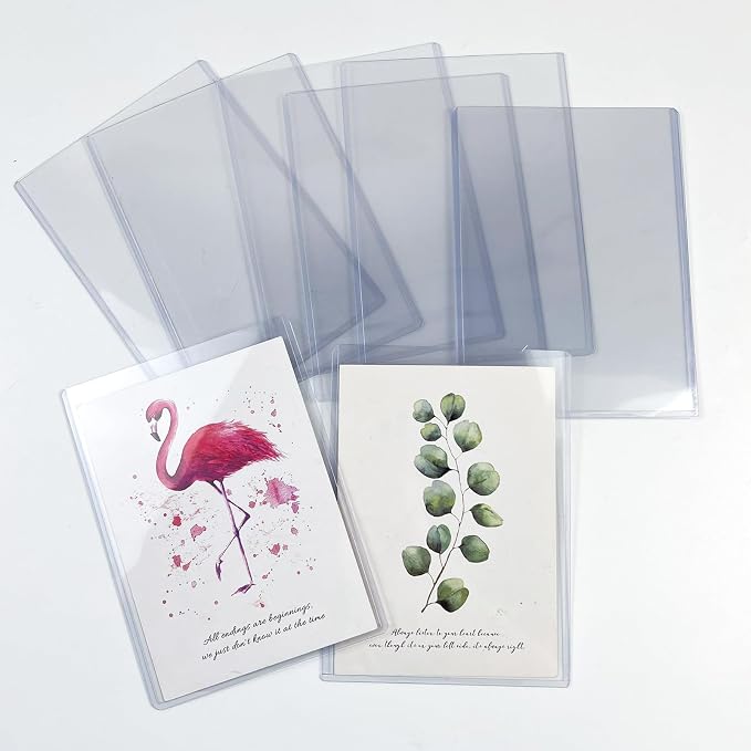 Rainmae 30 Pack 4" x 6" Rigid Print Protectors, B6 Paper Sleeves Photo Plastic - Image 7