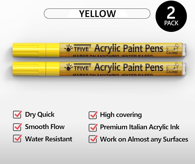 Yellow Paint Pens - Image 2