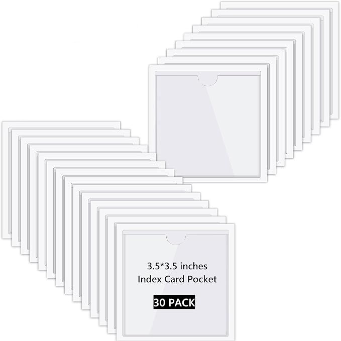 Chinco 30 Pcs Self Adhesive Pockets, Bin Labels by Chinco