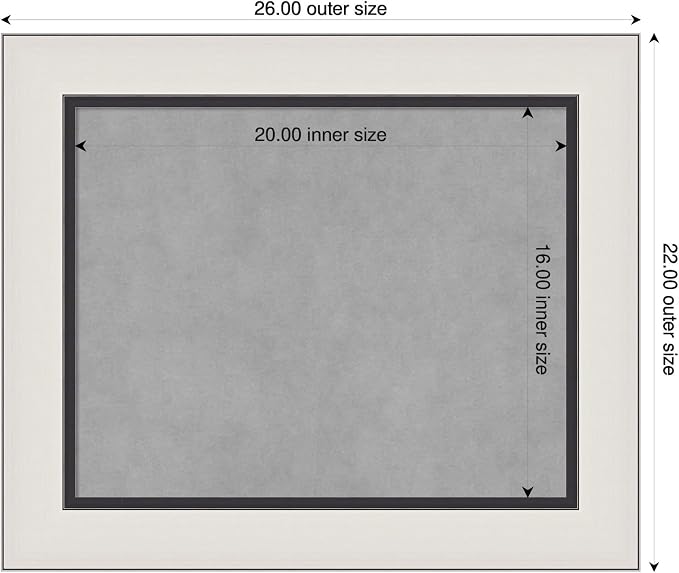 Amanti Art Silver Framed Magnetic Board 22x26 Small Vision Board - Image 2
