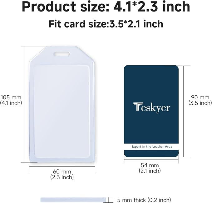 Teskyer 2 Pack Heavy Duty Retractable Badge Holders - Image 7