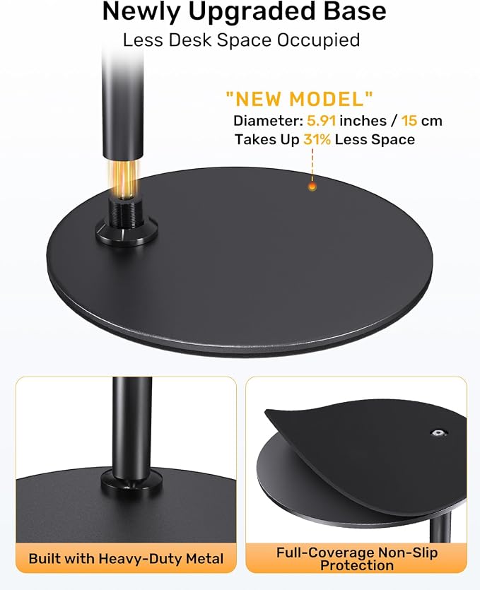 Upgraded Webcam Stand for Desk, Telescopic Webcam Tripod Mount - Image 2