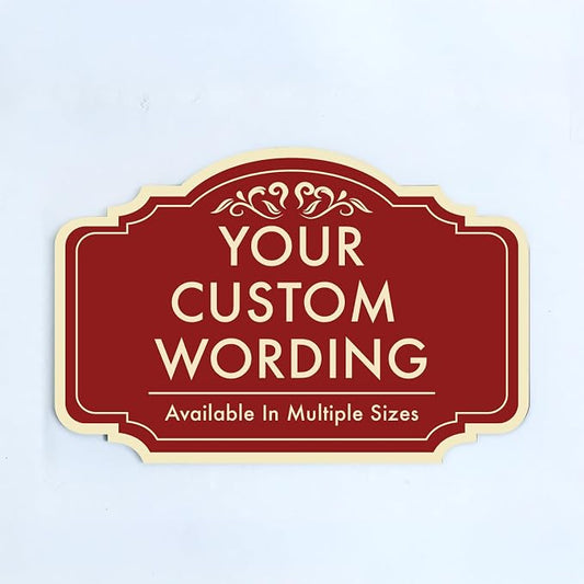 Custom Decorative Outdoor Metal Sign by SpeedyOrders