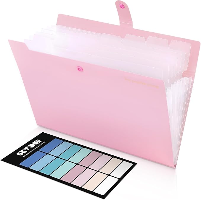 SKYDUE Accordion File Organizer, Expanding File Folder by SKYDUE