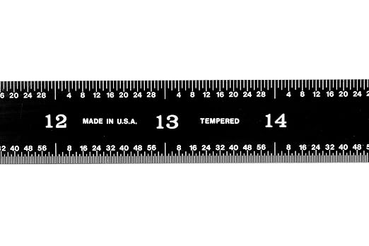 PEC Tools 24" Flexible Machinist Rule, Stainless Steel Ruler - Image 6