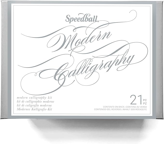 Speedball Modern Calligraphy Kit, Featuring Pen Holder, Tips Ink, Calligraphy by SpeedballArt