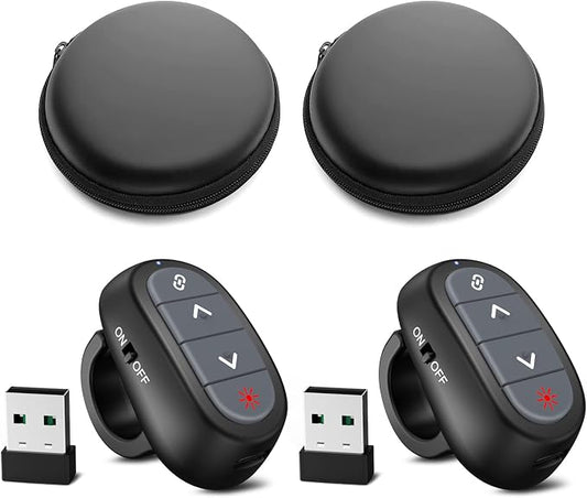 Presentation Clicker PowerPoint Wireless Presenter Remote: Laser Pointer Finger by CLIKBUTM%C2%AE