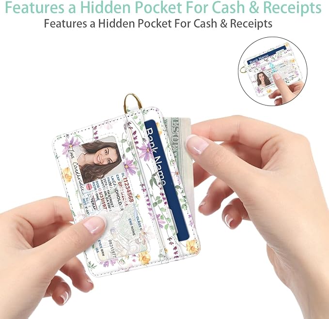 Slim Minimalist Front Pocket RFID Blocking Credit Card Holder Small Wallet Cute - Image 6