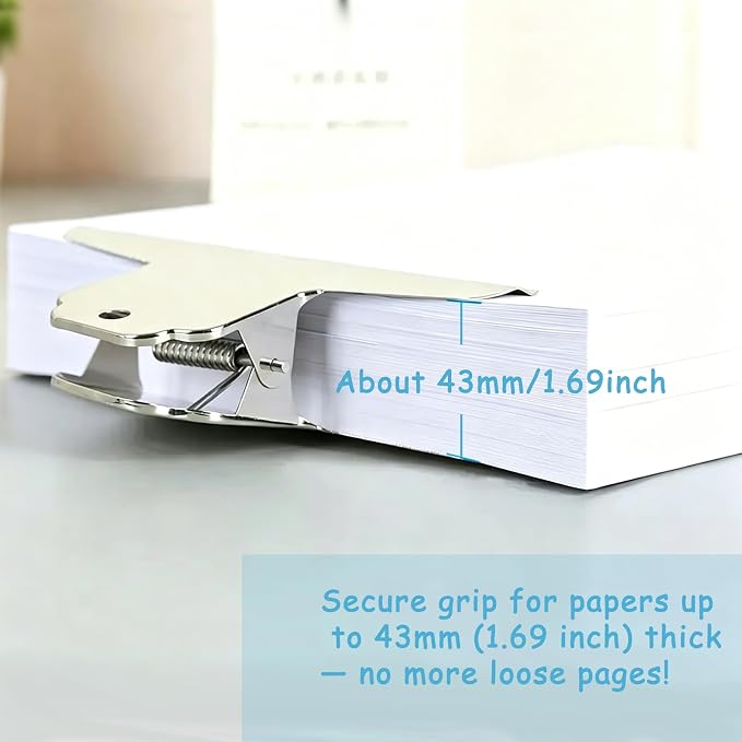 2 Pack 6.3 Inch Extra Large Stainless Steel Bulldog Binder Clips, Strong - Image 3