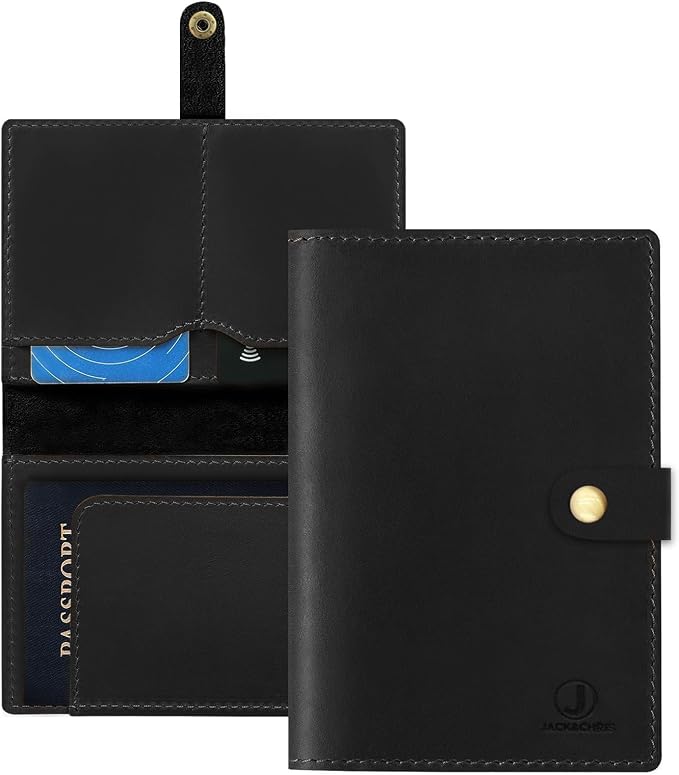 Jack&Chris Genuine Leather Passport Holder by JackChris