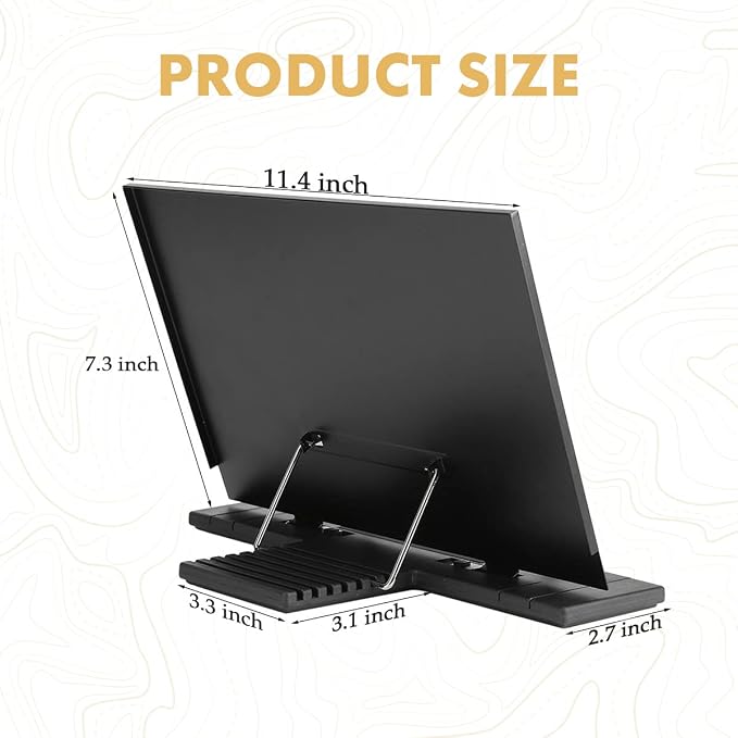 Barelove Desktop Document Book Holder, Metal Foldable Reading Rest Book Stand - Image 6