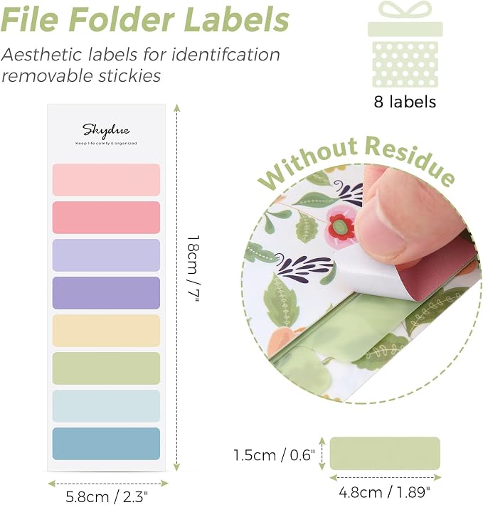 SKYDUE Accordion File Organizer, Floral Expanding File Folders - Image 6