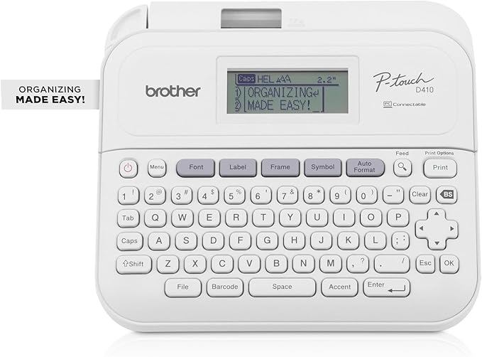 Brother P-touch PT-D410 Home / Office Advanced Label Maker | Connect via USB to by Amazon+Renewed