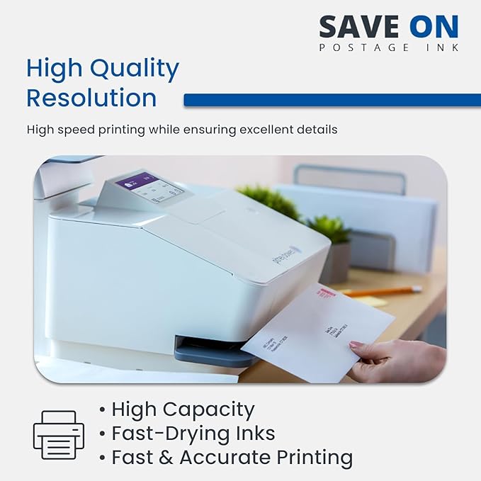 Compatible IXINK357 Quadient Neopost Ink Cartridge (1 Pack, Standard Capacity) - Fluorescent Red Printer Ink Cartridge for IX3 IX5 & IX7 Mailing System & Postage Meter - Replacement Inkjet Printer Ink-DeskLoop Office